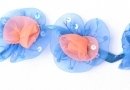 Violet, orange et paillettes or