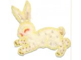 Motif lapin perles et paillettes