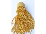 Golden rolled head tassel