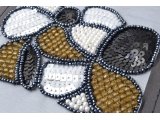 Motif perles effet pierres